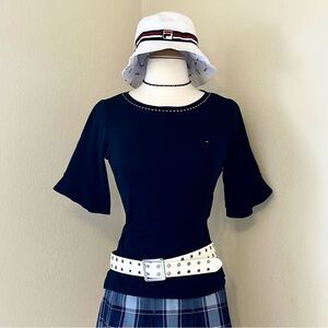 White Reversible Fila Bucket Hat